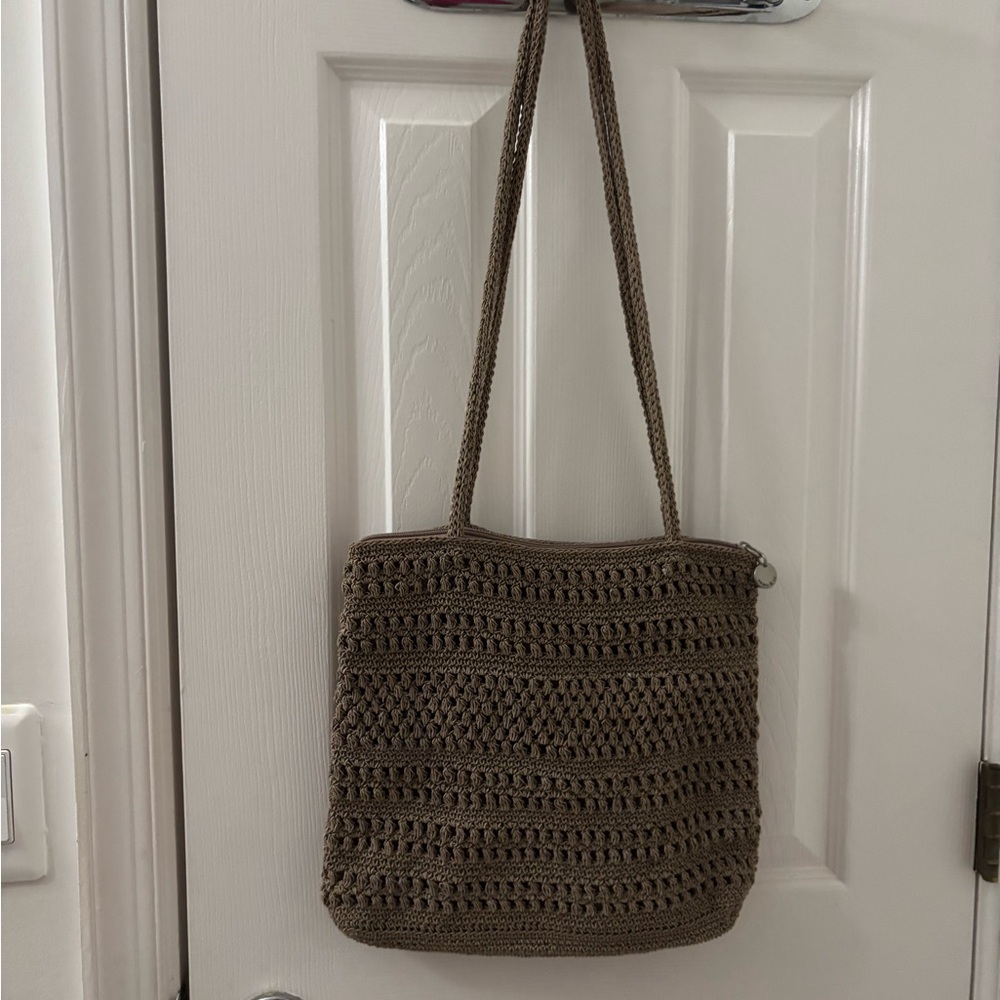 Wesley & Co. Women’s Bohemian Brown Crochet Shoulder Bag